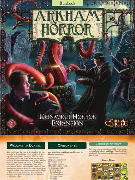 arkham horror rules pdf.